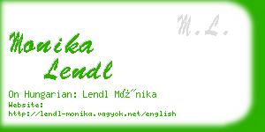 monika lendl business card